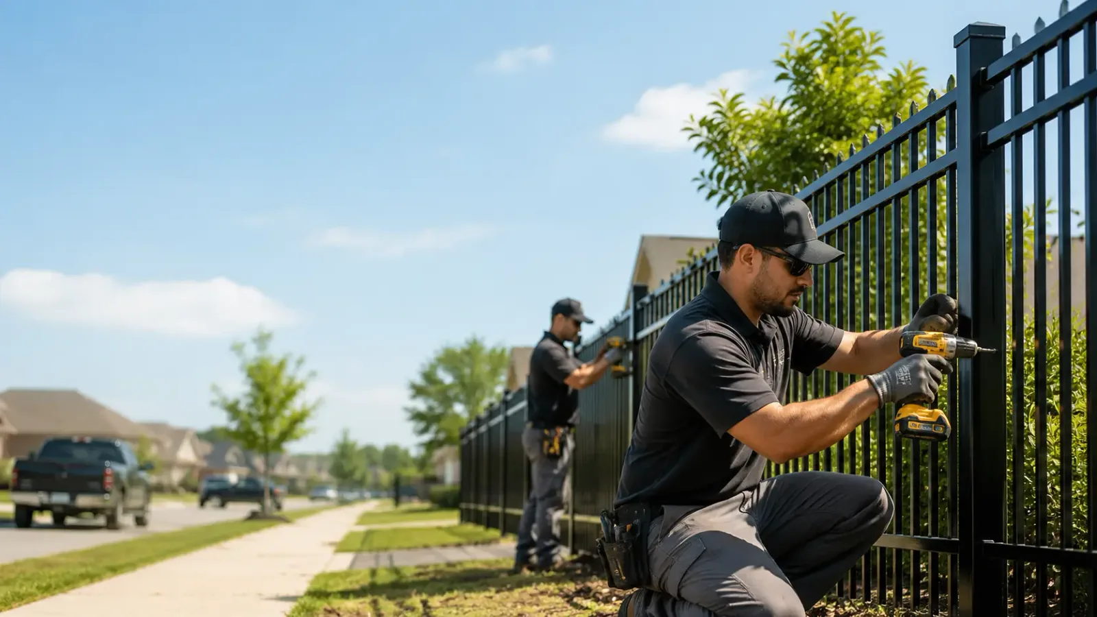 Metal Fence Installation in Chappell Hill, TX